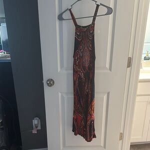 Elegant Paisley Maxi Dress